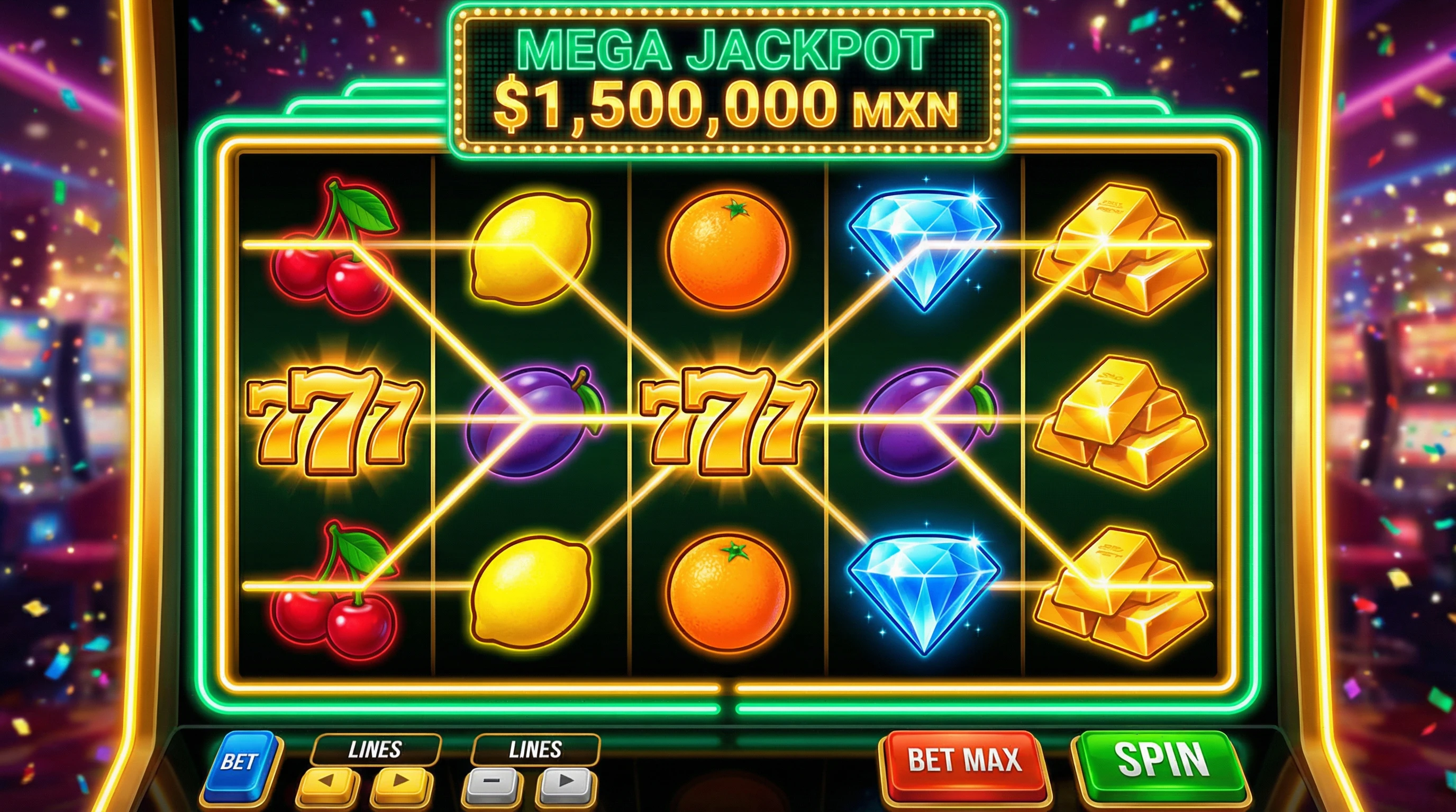 Colección de tragamonedas con jackpots progresivos en Betcris Casino